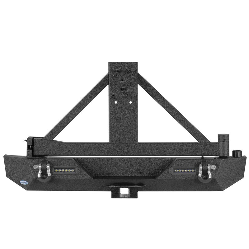 Load image into Gallery viewer, HookeRoad Rear Bumper w/Tire Carrier for 1987-2006 Jeep Wrangler TJ b1010s 6