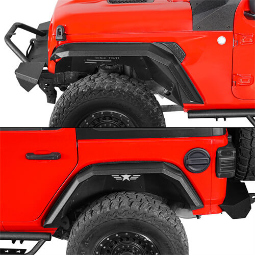 Load image into Gallery viewer, 2018-2024 Jeep JL Fender Flares w/Signal Lights 4x4 Jeep Parts - Hooke Road b3055 18