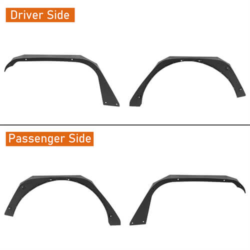 Load image into Gallery viewer, 2018-2024 Jeep JL Fender Flares w/Signal Lights 4x4 Jeep Parts - Hooke Road b3055 25