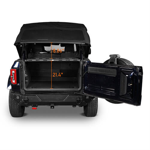 Load image into Gallery viewer, Bronco Interior Cargo Basket Storage Carrier Luggage rack For 2021-2023 Ford Bronco 4-Door - Hooke Road b8917s Bronco Interior Cargo Basket Storage Carrier Luggage rack For 2021-2023 Ford Bronco 4-Door - Hooke Road b8917s 8
