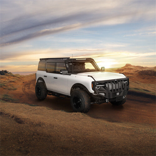 Load image into Gallery viewer, 2021-2024 Ford Bronco Madmax Windshield Frame Cover Visor w/LED Light Bar - Hooke Road