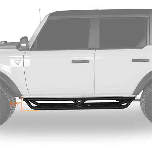Load image into Gallery viewer, Ford Bronco Nerf Bars Side Step Running Boards (21-22 Models) - HookeRoad BXG.8903-S 14