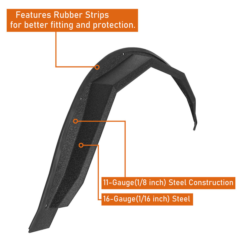 Load image into Gallery viewer, Ford Bronco Razor Armor Front & Rear Fender Flares Kit (Excluding Raptor) - Hooke Road b8908s 11