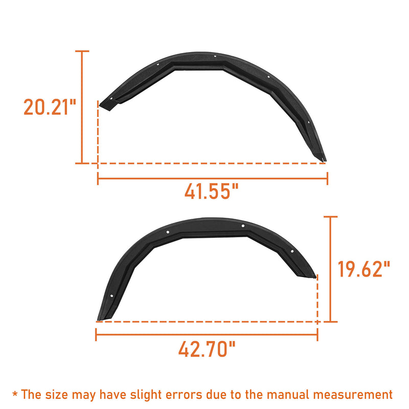 Load image into Gallery viewer, Ford Bronco Razor Armor Front & Rear Fender Flares Kit (Excluding Raptor) - Hooke Road b8908s 12