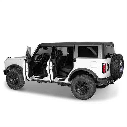 Load image into Gallery viewer, Ford Bronco Side Steps Wheel-To-Wheel Running Boards Side Hoop Steps 4x4 Parts - Hooke Road b8930s 7