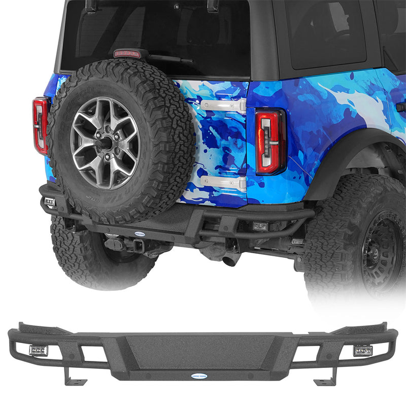 Load image into Gallery viewer, Hooke Road 2021-2026 Ford Bronco Steel Tubular Rear Bumper b8940s 1