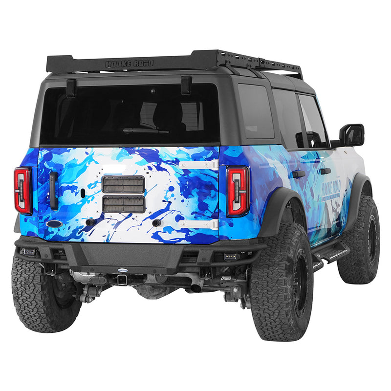 Load image into Gallery viewer, Hooke Road 2021-2026 Ford Bronco Steel Tubular Rear Bumper b8940s 3