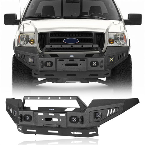 Load image into Gallery viewer, 2004-2008 Ford F-150 Front Bumper Aftermarket Bumper 4×4 Truck Parts - Hooke Road b8006 2