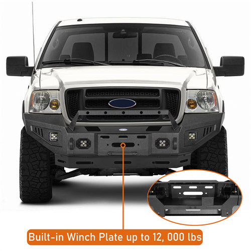 Load image into Gallery viewer, 2004-2008 Ford F-150 Front Bumper Aftermarket Bumper 4×4 Truck Parts - Hooke Road b8006 7