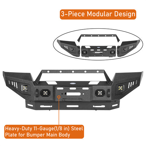 Load image into Gallery viewer, 2004-2008 Ford F-150 Front Bumper Aftermarket Bumper 4×4 Truck Parts - Hooke Road b8006 9