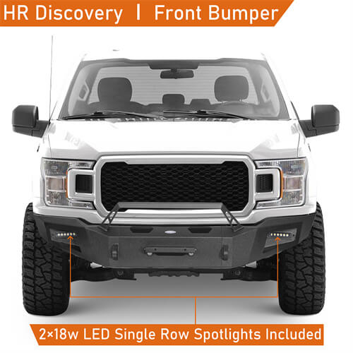 Load image into Gallery viewer, 2018-2020 Ford F-150 Front Bumper Aftermarket Bumper Pickup Truck Parts - Hooke Road b8258 10
