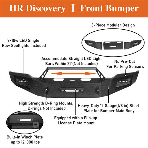 Load image into Gallery viewer, 2018-2020 Ford F-150 Front Bumper Aftermarket Bumper Pickup Truck Parts - Hooke Road b8258 16