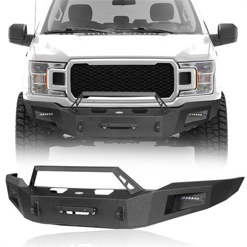 Load image into Gallery viewer, 2018-2020 Ford F-150 Front Bumper Aftermarket Bumper Pickup Truck Parts - Hooke Road b8258 2