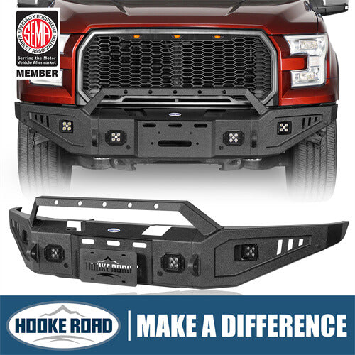 Load image into Gallery viewer, 2015-2017 Ford F-150 Front Bumper Aftermarket Bumper Pickup Truck Parts - Hooke Road2015-2017 Ford F-150 Front Bumper Aftermarket Bumper Pickup Truck Parts - Hooke Road b8280 1