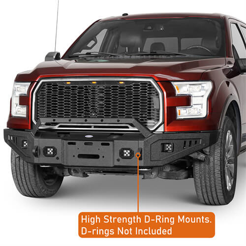 Load image into Gallery viewer, 2015-2017 Ford F-150 Front Bumper Aftermarket Bumper Pickup Truck Parts - Hooke Road2015-2017 Ford F-150 Front Bumper Aftermarket Bumper Pickup Truck Parts - Hooke Road b8280 8