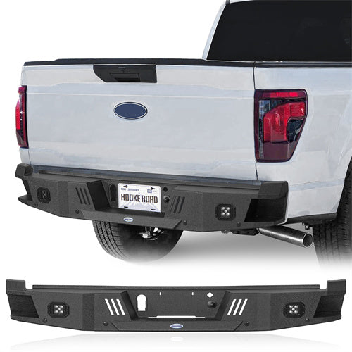 Complete Chrome Rear Step Bumper For 2009-2014 Ford F150 (Without Sensor Holes)