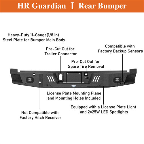 Load image into Gallery viewer, Hooke Road Ford F-150 2021-2024 Rear Bumper, Excluding Raptor & Tremor b8302 12