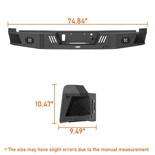 Hooke Road Ford F-150 2021-2024 Rear Bumper, Excluding Raptor & Tremor b8302 7