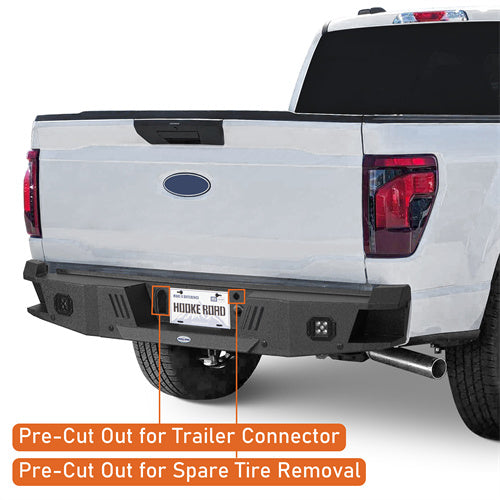 Load image into Gallery viewer, Hooke Road Ford F-150 2021-2024 Rear Bumper, Excluding Raptor & Tremor b8302 9