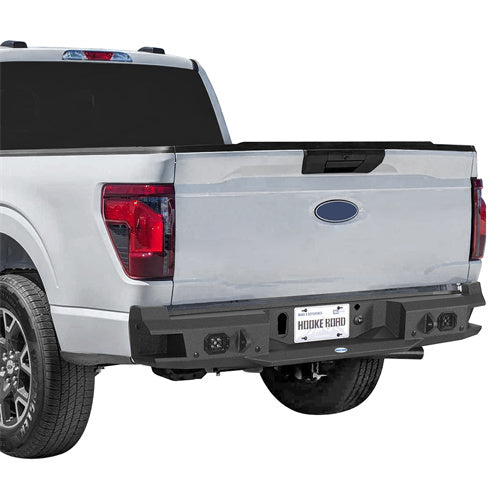 Load image into Gallery viewer, Hooke Road Ford F-150 Rear Bumper w/Spotlights for 2021-2024 Ford F-150, Excluding Raptor & Tremor b8303 2