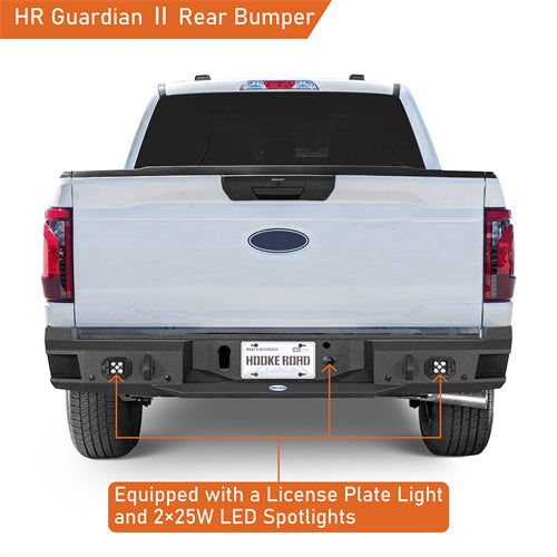 Load image into Gallery viewer, Hooke Road Ford F-150 Rear Bumper w/Spotlights for 2021-2024 Ford F-150, Excluding Raptor & Tremor b8303 9