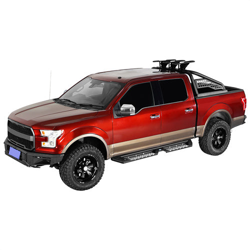 Load image into Gallery viewer, Hooke Road Side Steps Running Boards for 2015-2024 Ford F-150 SuperCrew 2017-2024 F-250 F-350 Crew Cab b8285 5