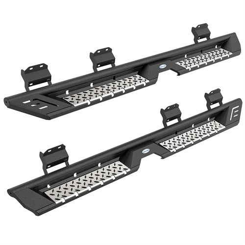 Load image into Gallery viewer, Hooke Road Side Steps Running Boards for 2015-2024 Ford F-150 SuperCrew 2017-2024 F-250 F-350 Crew Cab b8285 6