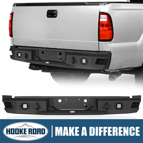 Load image into Gallery viewer, Ford Rear Bumper w/License Plate Light for 2011-2016 Ford F-250 F-350 - Hooke Road b8523 1
