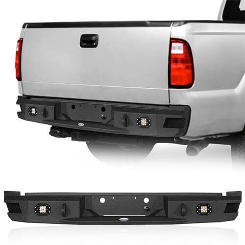 Ford Rear Bumper w/License Plate Light for 2011-2016 Ford F-250 F-350 - Hooke Road b8523 2