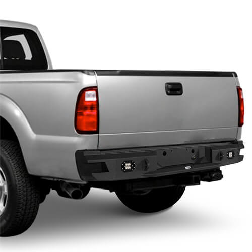 Load image into Gallery viewer, Ford Rear Bumper w/License Plate Light for 2011-2016 Ford F-250 F-350 - Hooke Road b8523 5