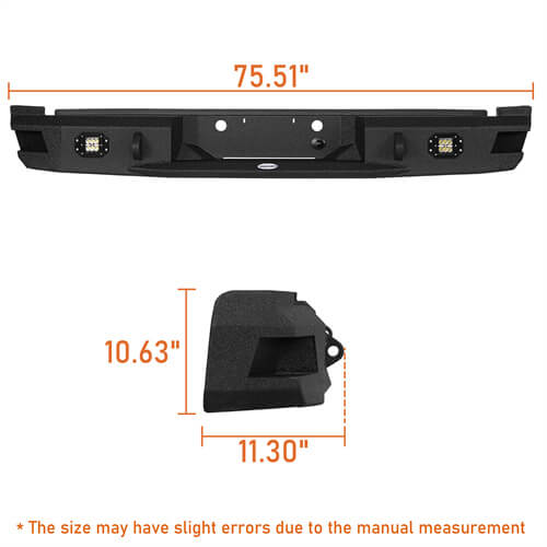 Load image into Gallery viewer, Ford Rear Bumper w/License Plate Light for 2011-2016 Ford F-250 F-350 - Hooke Road b8523 9