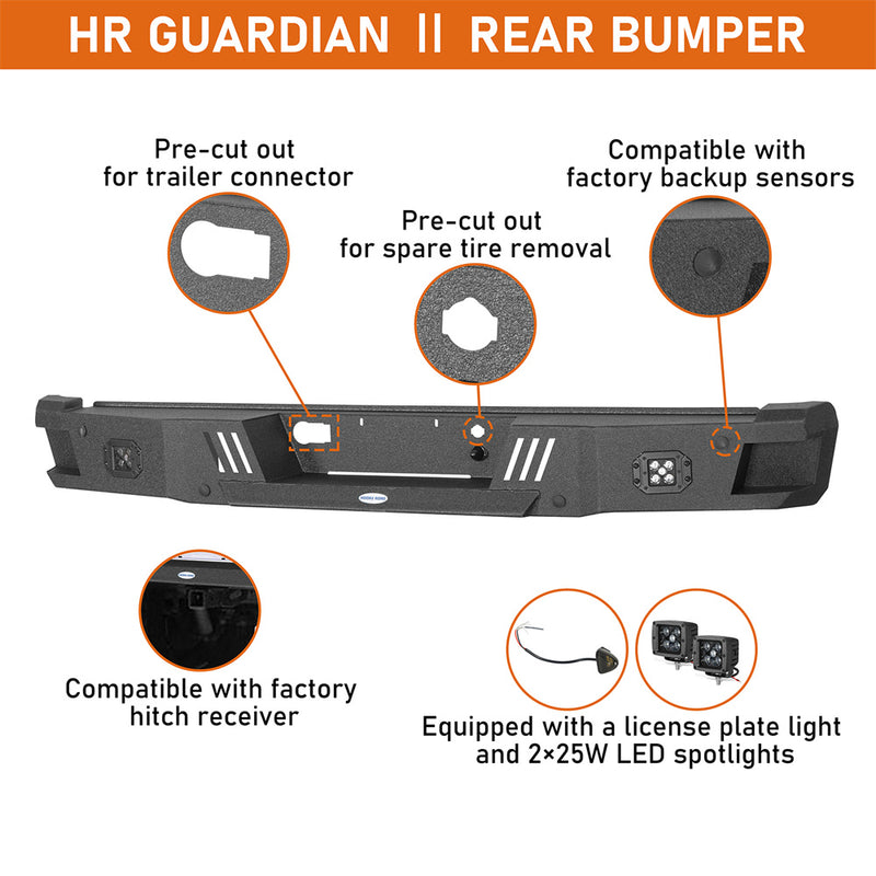 Load image into Gallery viewer, 2018-2020 Ford F-150 Rear Bumper Aftermarket Bumper 4x4 Truck Parts - Hooke Road B8260 10
