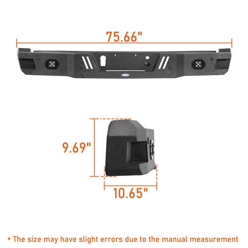 Load image into Gallery viewer, 2018-2020 Ford F-150 Rear Bumper Aftermarket Bumper 4x4 Truck Parts - Hooke Road B8260 17
