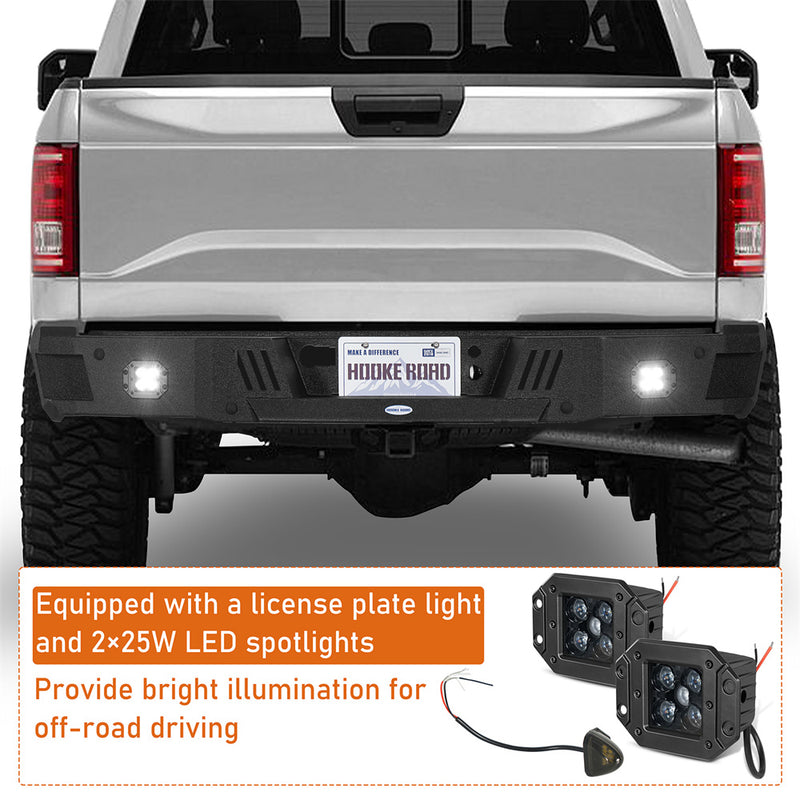 Load image into Gallery viewer, 2018-2020 Ford F-150 Rear Bumper Aftermarket Bumper 4x4 Truck Parts - Hooke Road B8260 7