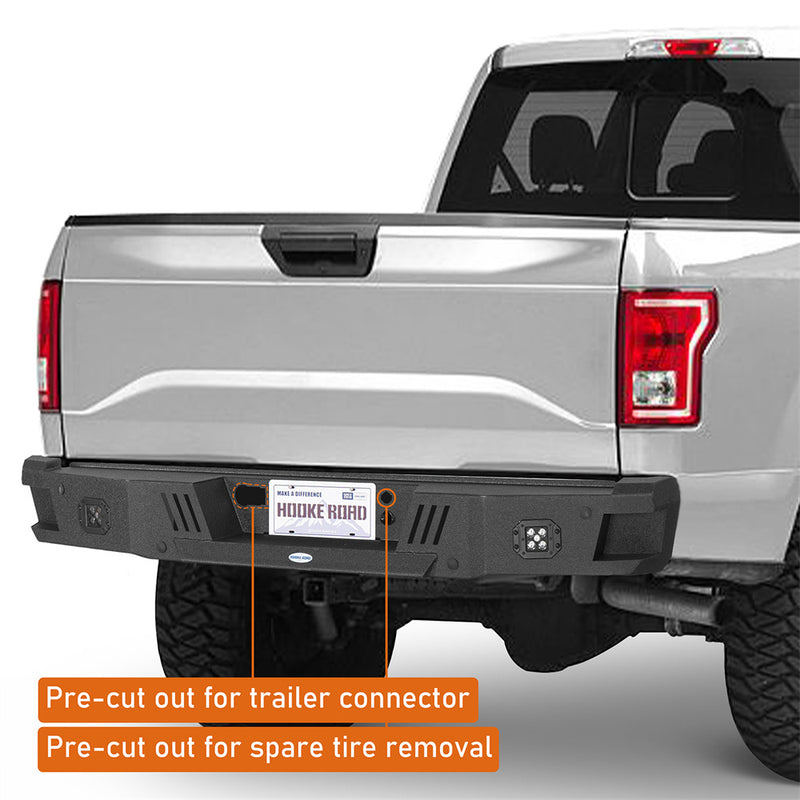 Load image into Gallery viewer, 2018-2020 Ford F-150 Rear Bumper Aftermarket Bumper 4x4 Truck Parts - Hooke Road B8260 9