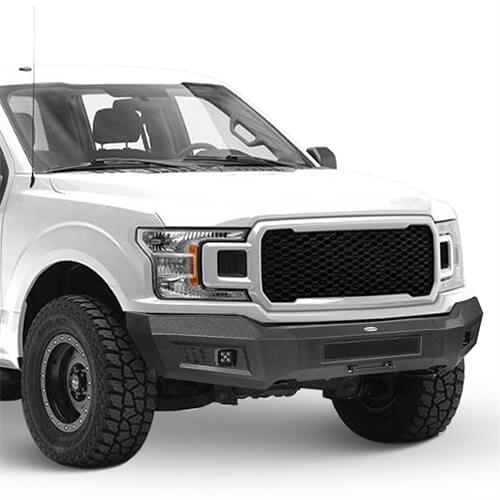 Load image into Gallery viewer, 2018-2020 Ford F-150 Full-Width Front Bumper Offroad Bumper 4x4 Truck Parts - Hooke Road b8526s 7