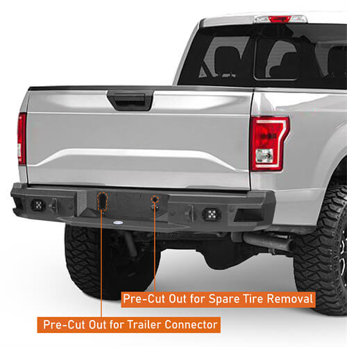 Load image into Gallery viewer, 2018-2020 Ford F-150 Rear Bumper Offroad Bumper 4x4 Truck Parts - Hooke Road b8259 10
