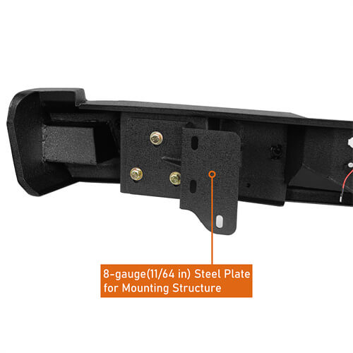 Load image into Gallery viewer, 2018-2020 Ford F-150 Rear Bumper Offroad Bumper 4x4 Truck Parts - Hooke Road b8259 14