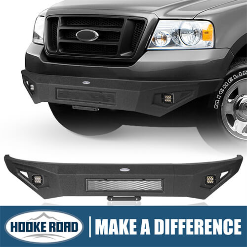 Load image into Gallery viewer, Off-Road Steel Full Width Front Bumper 4x4 truck parts For 2004-2008 Ford F-150 - Hooke Road b8002 1