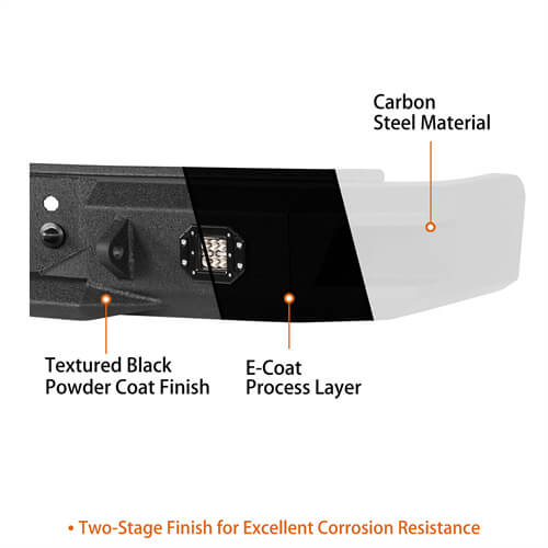 Load image into Gallery viewer, Off-Road Rear Bumper w/License Plate Light 4x4 truck parts For 2006-2008 Ford F-150 - Hooke Road b8004 14