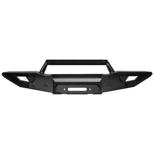Load image into Gallery viewer, Front Bumper 4x4 jeep parts w/Winch Plate & Light Bar For Jeep Wrangler JK - Hooke Road b2077s 23