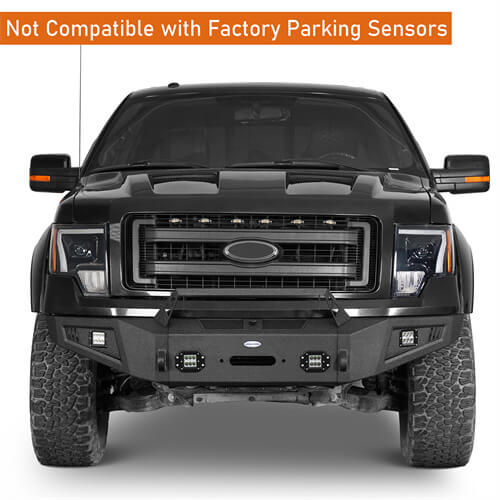 Load image into Gallery viewer, HookeRoad F-150 Ford Front Bumper for 2009-2014 Ford F-150, Excluding Raptor b8202s 12