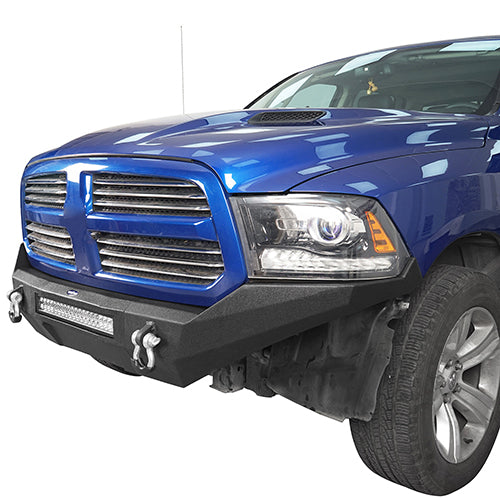 Load image into Gallery viewer, HookeRoad Full Width Front Bumper & Rear Bumper for 2013-2018 Dodge Ram 1500, Excluding Rebel Hooke Road HE.6000+6005 4