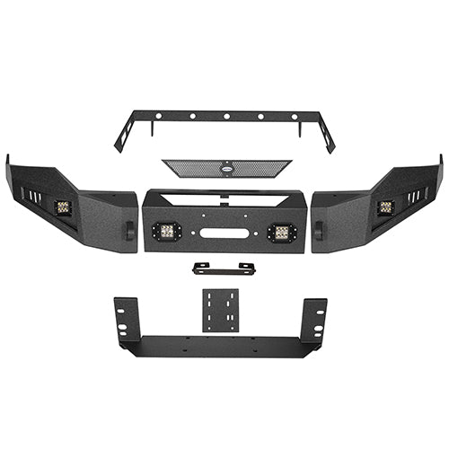 Load image into Gallery viewer, Ram 1500 Full Width Steel Front Bumper & Rear Bumper kits For 2013-2018 Dodge Ram 1500 Excluding Rebel - Hooke Road HE.6001+6005 25