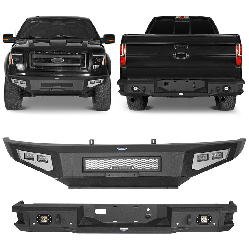 Load image into Gallery viewer, Hooke Road Full-Width Front Bumper & Rear Bumper(09-14 Ford F-150, Excluding Raptor)