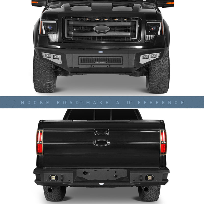 Load image into Gallery viewer, Hooke Road Full-Width Front Bumper & Rear Bumper(09-14 Ford F-150, Excluding Raptor)