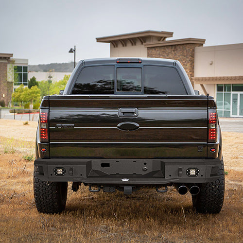 HookeRoad Ford F-150 Full Width Front Bumper & Rear Bumper for 2009-2014 Ford F-150 HE.8201+8203 6