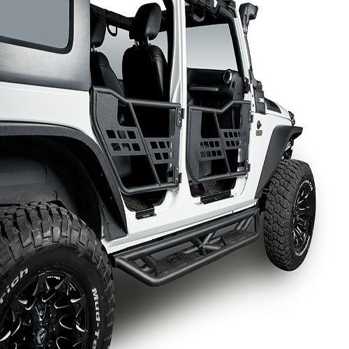 Load image into Gallery viewer, HookeRoad Jeep JK Front Bumper / Rear Bumper / Running Boards for 2007-2018 Jeep Wrangler JK Hooke Road HE.2013+3018+2030 11