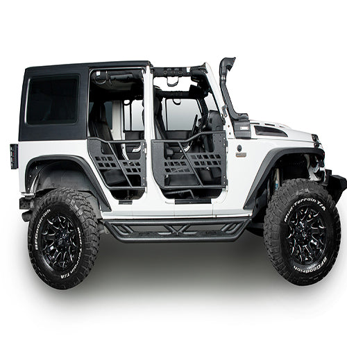 Load image into Gallery viewer, HookeRoad Jeep JK Front Bumper / Rear Bumper / Running Boards for 2007-2018 Jeep Wrangler JK Hooke Road HE.2013+3018+2030 9