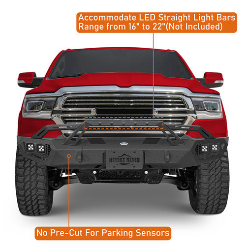 Load image into Gallery viewer, Hooke Road Front Bumper Replacement for 2019-2024 Ram 1500, Excluding EcoDiesel, Rebel & TRX b6036ab 11